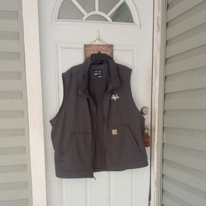 Men's 2XL Gray Carhartt Vest Rain  Defender
